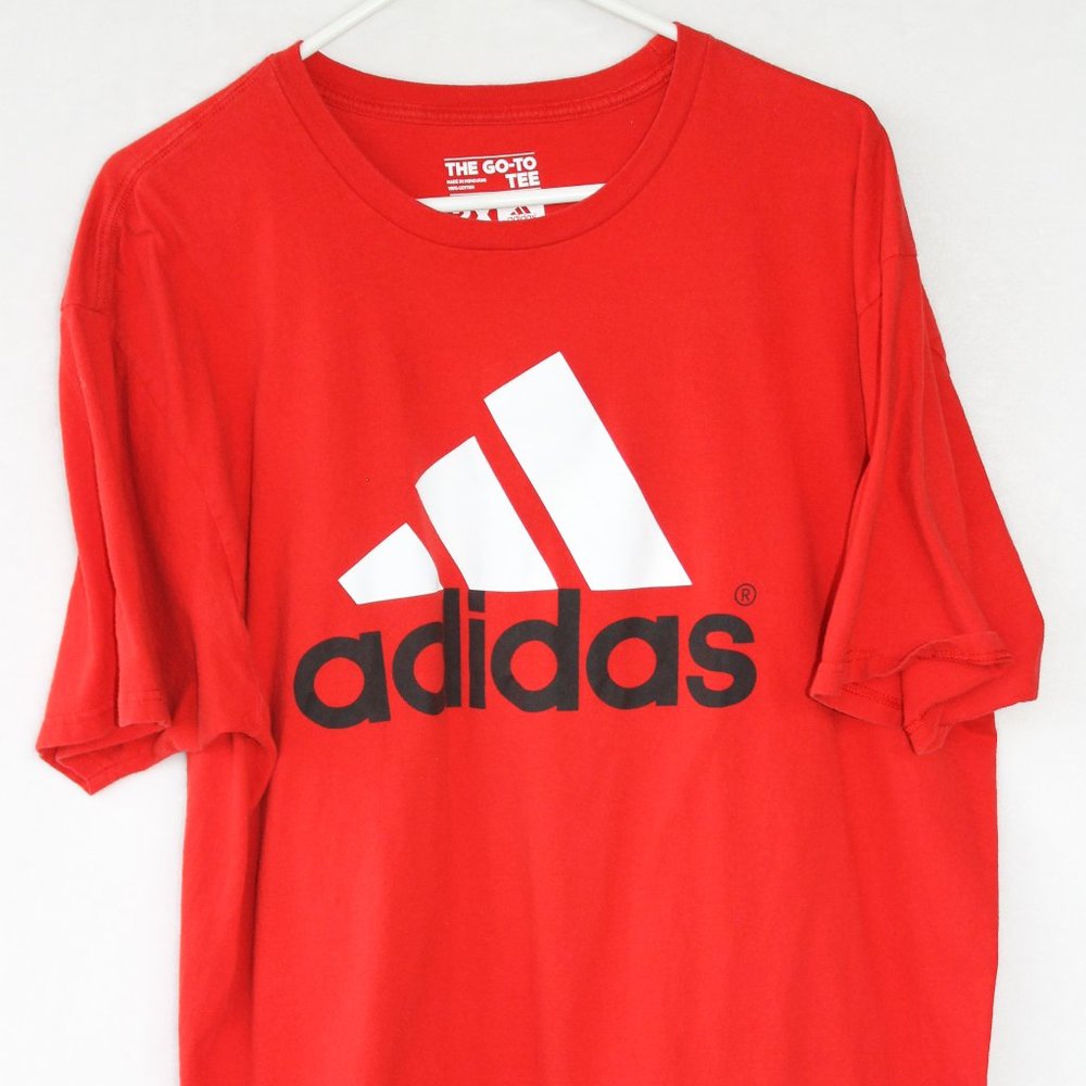 Adidas the Go-To Tee Shirt - XXL - Red